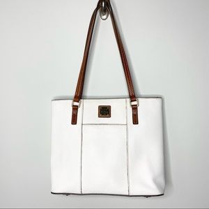Dooney and Bourke Lexington Tote White Brown